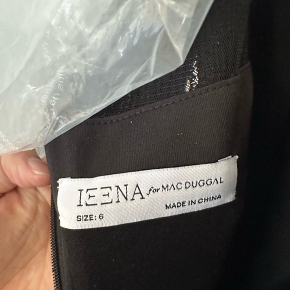 Ieena for Mac Duggal Black Tiered Dress - Picture 4 of 4